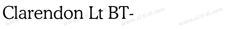 Clarendon Lt BT字体转换